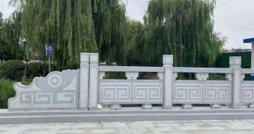 鄂州 芝麻灰桥栏杆、河道栏杆安装效果