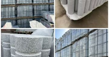 鄂州 芝麻白花岗岩挡车柱、隔离柱多少钱