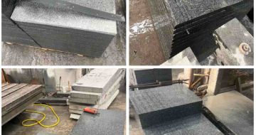 鄂州 芝麻黑地铺石材