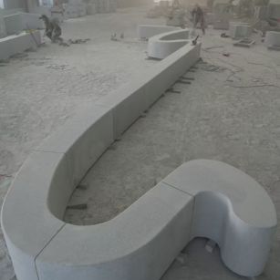 鄂州 花岗岩整石坐凳拼装