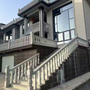 鄂州 芝麻白别墅阳台栏杆，楼梯栏杆