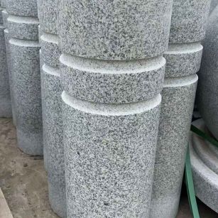 鄂州 芝麻白花岗岩挡车柱、隔离柱多少钱