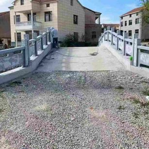 鄂州 芝麻灰花岗岩桥栏杆