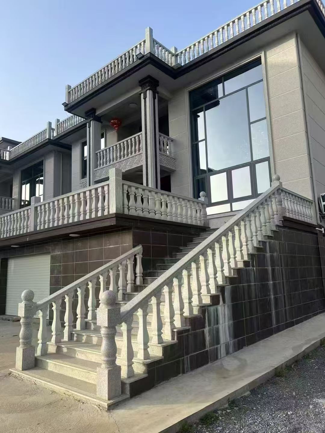 鄂州 芝麻白别墅阳台栏杆，楼梯栏杆