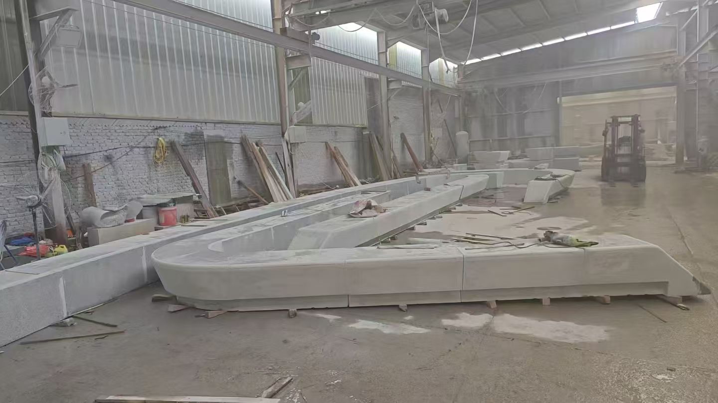 鄂州 花岗岩整石坐凳拼装