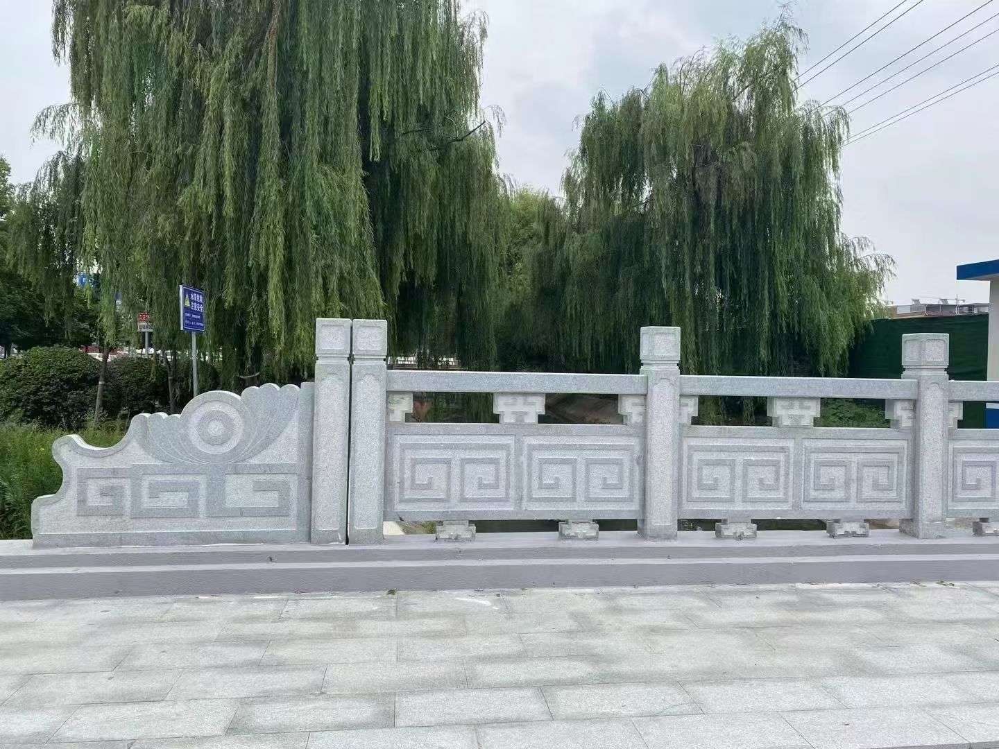 鄂州 芝麻灰桥栏杆、河道栏杆安装效果