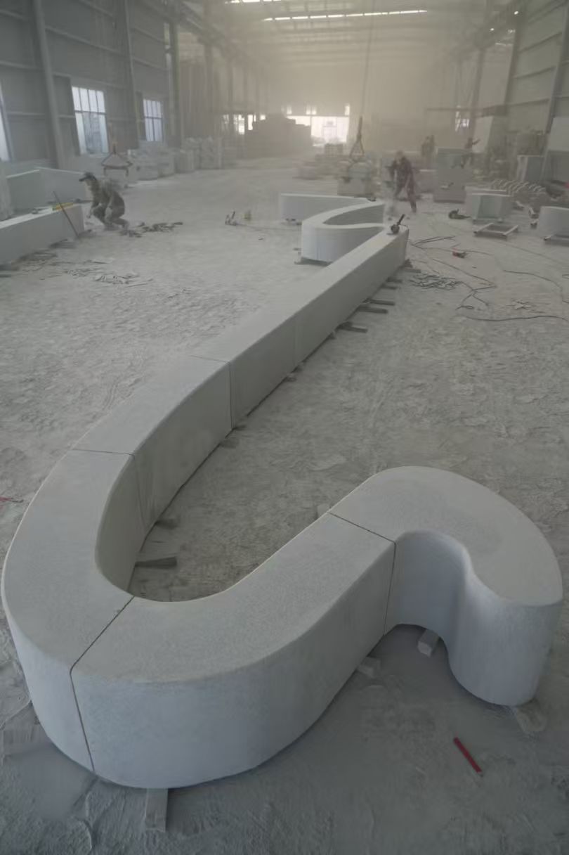 鄂州 花岗岩整石坐凳拼装