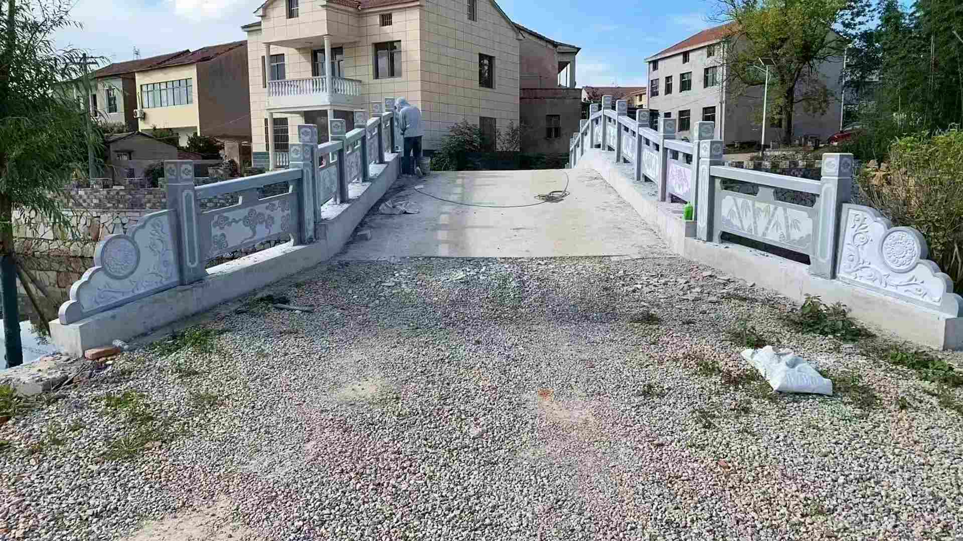 鄂州 芝麻灰花岗岩桥栏杆