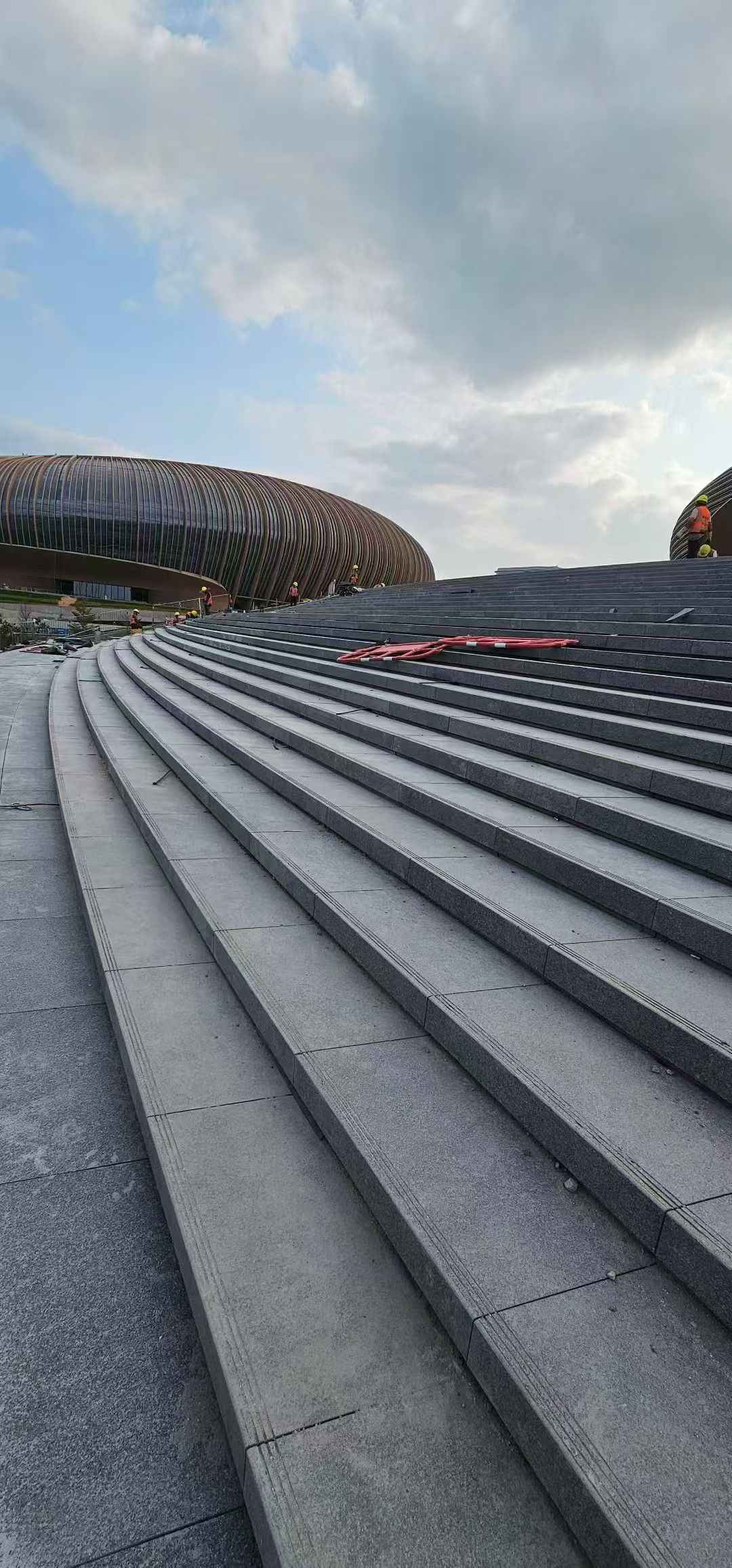 鄂州 弧形整石台阶铺装效果图