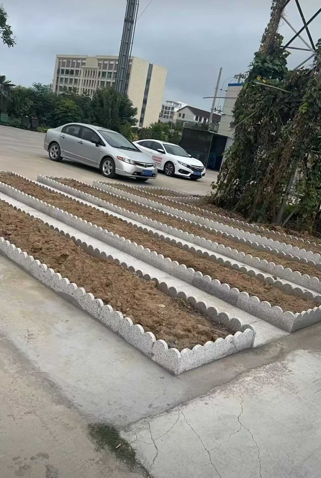 鄂州 花边石、花围石、花园石安装效果