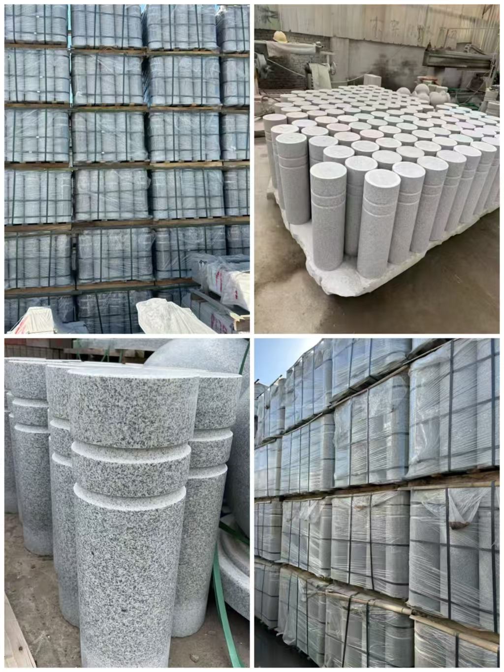 鄂州 芝麻白花岗岩挡车柱、隔离柱多少钱